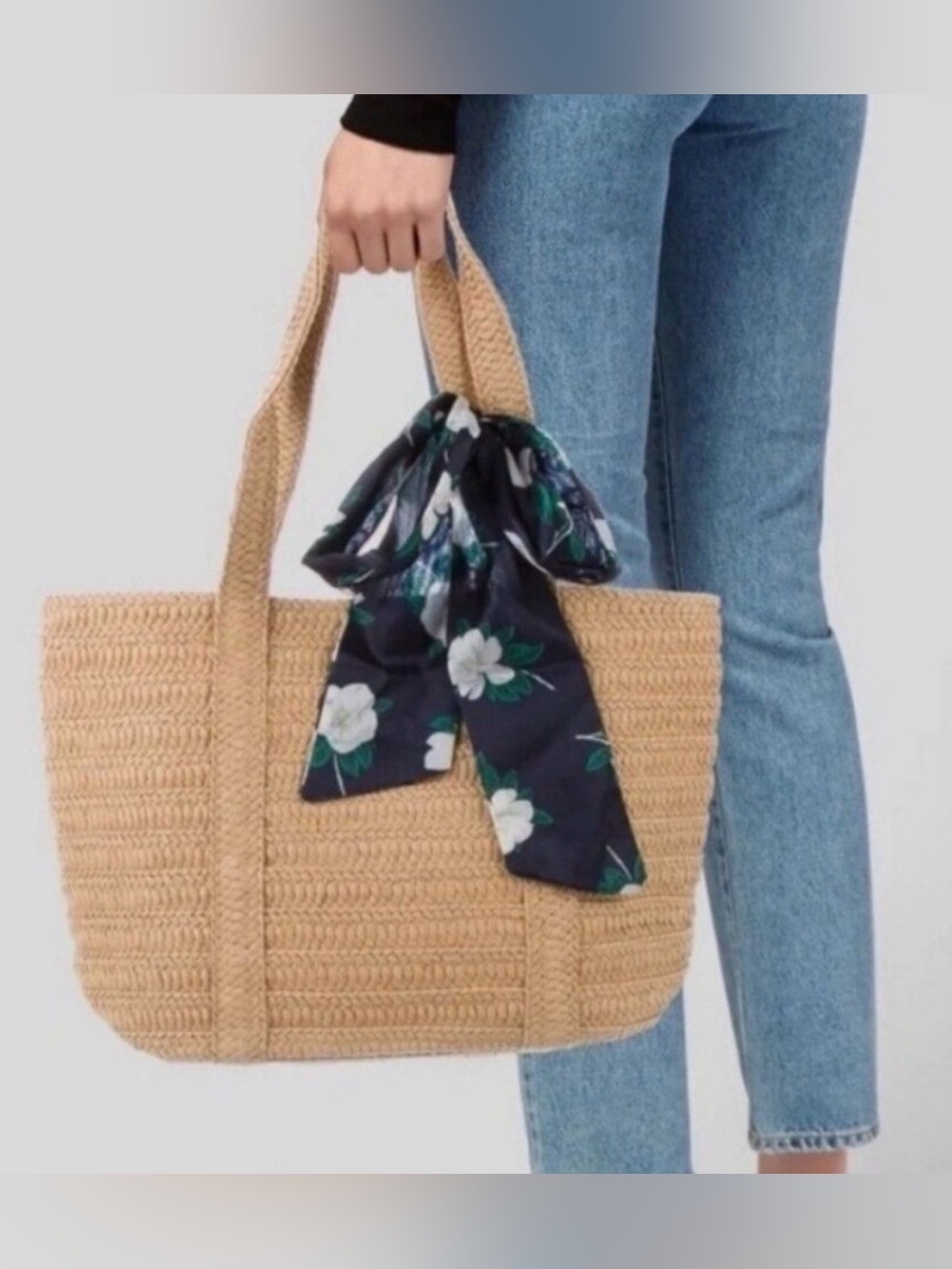 Draper James Everyday Straw Shoulder Bag - Natural Beach Bag Rattan (bags21)